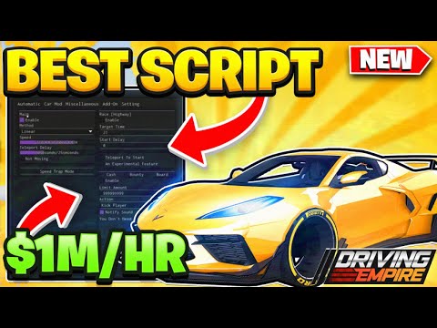 *NEW* Working Driving Empire Script Pastebin 2024 AUTO FARM + NO KEY SYSTEM + INF MONEY