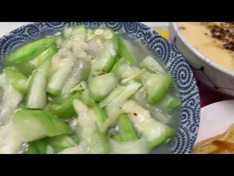 7.19晚餐 素食料理，池上有名豆腐皮，乾煎就很好吃！Tofu skin