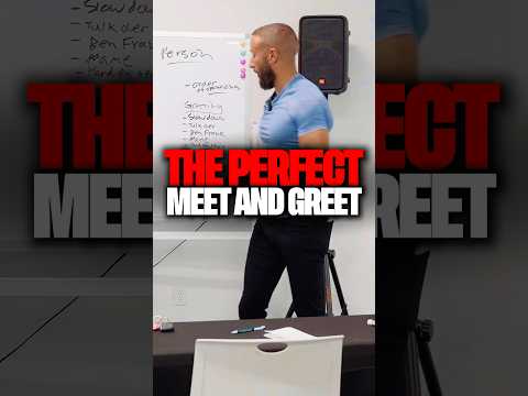 The perfect meet and greet is easy #salestraining #motivation #mindset #sales #success #entrepreneur