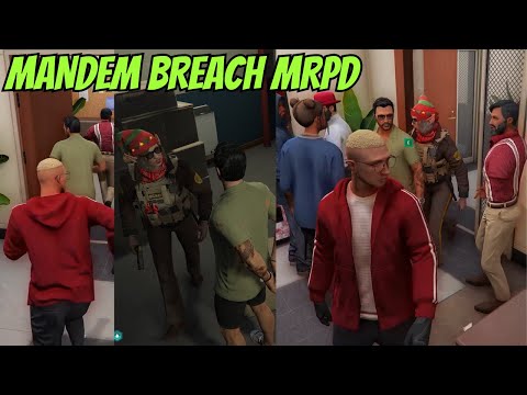 MANDEM Breach MRPD & Only Moses Gets Caught😂| NOPIXEL 4.0 GTA RP