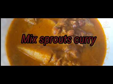 Mixed sprouts curry