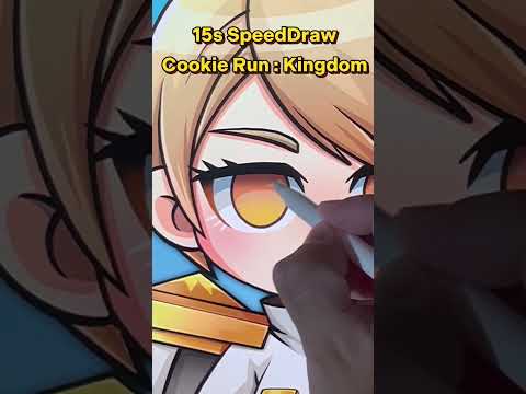 😱Speed Draw Cookie Run : Kingdom into Chibi Human #shorts