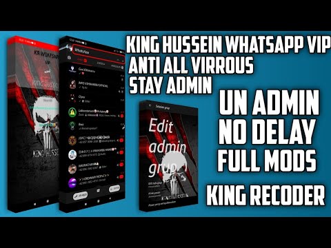 KING HUSSEIN WHATSAPP VIP🔥 ANTI ALL VIRUS 100% IMUNNE AS TRAVAS || KING RECODER