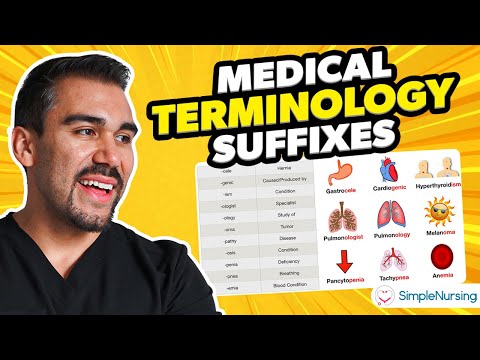 Medical Terminology Lesson on Common Suffixes | Nursing Students NCLEX Review SimpleNursing