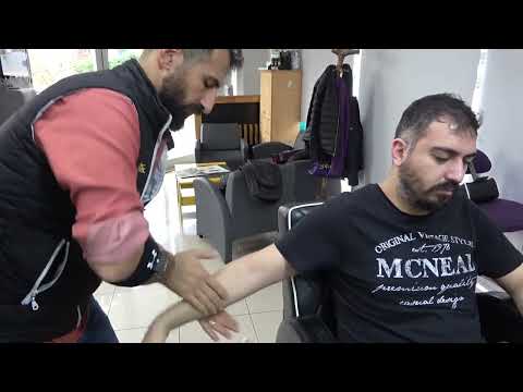 ASMR Turkish Barber Head Massage Face Massage Body and Back Massage