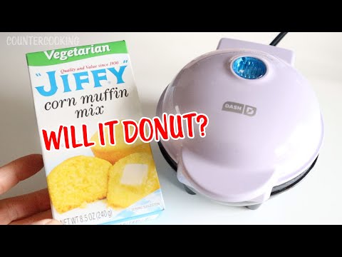 Will It Donut? Jiffy Corn Muffin Mix Donuts 👩‍🍳 Dash Personal Donut Maker