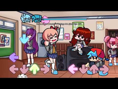 FNF MOD:Doki Doki Takeover Plus Update - My Confession (FC) (Walkthrough/Natsuki Vs BF /HARD)