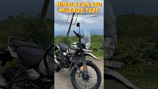 Himalayan 450 Mileage Test🔥 #shorts #himalayan450