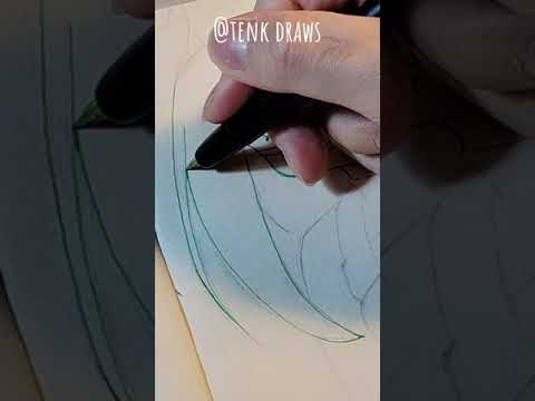 Fountain pen drawing anime | Tsuyu 蛙吹梅雨| My Hero Academia | TenK Draws #drawing #anime #fountainpen