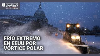 Se espera más frío extremo en gran parte de EEUU: vórtice polar llegará con temperaturas congelantes