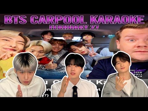 Koreans React To BTS Carpool Karaoke