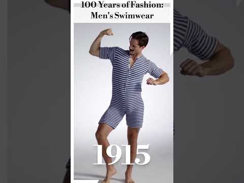 100 Years of Fashion Men's Swimwear #shorts