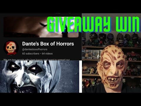 horror mystery box giveaway win from @dantesboxofhorrors #horror #mystery #unboxing