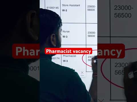 Pharmacist vacancy