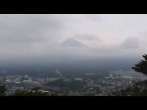 2012雲霧遼繞中河口湖天上山看富士山