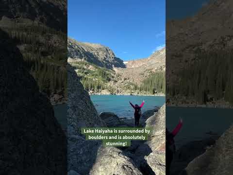 Explore Lake Haiyaha in #RockyMountainNationalPark, #Colorado#Travel