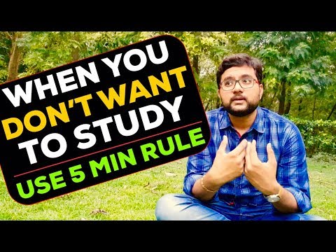 How to Study Long Hours with Full Concentration | The 5 MINUTE RULE to Train Your Brain