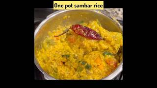 சாம்பார் சாதம்||ONE POT SAMBAR RICE IN TAMIL||sambar sadham in cooker #shorts