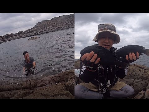 グレが釣れて海にはまりました【グレ釣り師の休日】