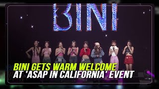 BINI gets warm welcome at 'ASAP in California' event | ABS-CBN News