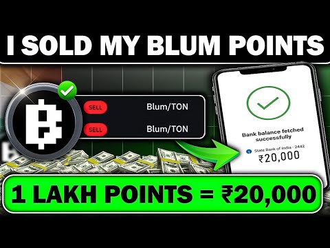 I Sold My Blum Points Live Proof 📌| Blum Points Whales Market Sell Guide 🪂