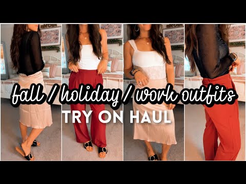 Halara Pants Try On Haul || the best fall / holiday / work outfits 🍂😍 I LOVE these!  ✨