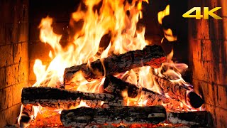 🔥 Cozy Fireplace with Burning Logs, Crackling Fire, and the Relaxing Glow of a Cabin in the Forest