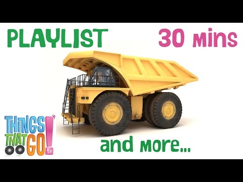 * TRUCKS! TRUCKS! TRUCKS! * | Truck Playlist For Kids | Things That Go TV!