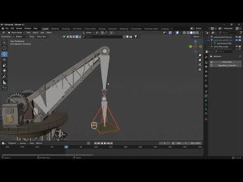 Noob vs Pro artist - animating a crane