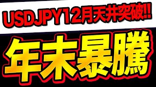 【年末対策】ドル円が来週暴騰する徹底的な根拠とは？【FX為替】【投資予想】【日本株】