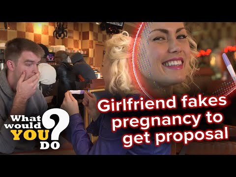 Girlfriend fakes positive pregnancy test to convince her boyfriend to propose l WWYD