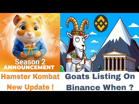 Goats Latest Update ! Listing And TGE When ? Hamster Airdrop Out ! Blum And Cats Listing When ?