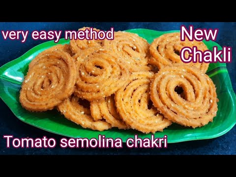 Tomato Semolina Chakli | New chakli in very easy method | Diwali special snacks | hindi Sindhi Food