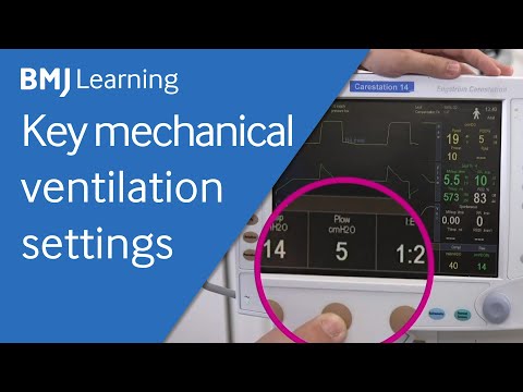 Key settings for a mechanical ventilator | BMJ Learning