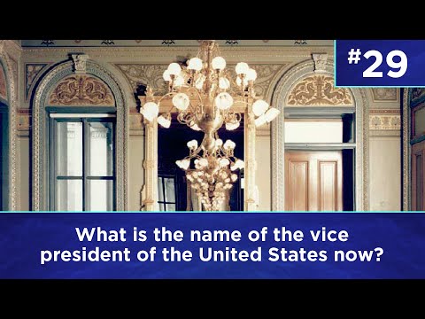 Q29: What is the name of the vice president of the United States now?