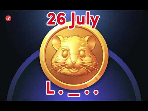 26 July daily cipher code combo cards mini game #hamsterkombat #ciphercodes #minigame