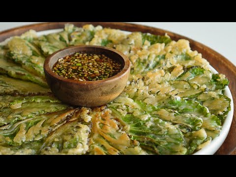 튀김보다 바삭바삭한 봄동전 만드는 비법 | 지금 안먹으면 1년 기다려야 해요! | Korean Pancake Recipe