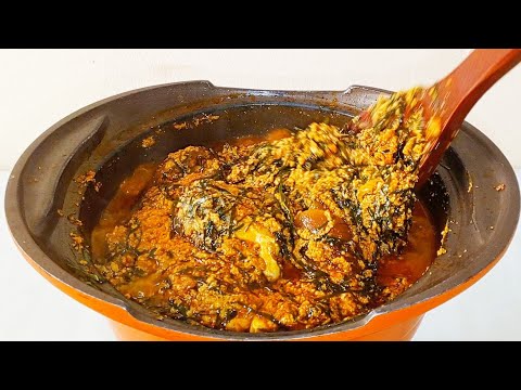 Egusi Soup with Ukazi | How to cook Egusi Soup with Ukazi