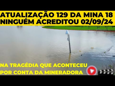 Atualização 129 da mina 18 da BRASKEM no Mutange | Maceió | Alagoas Brasil | visto de cima em 4K