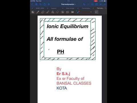 PH के सारे FORMULAE ||#ionicequilibrium  #phscale #upboard #cbse #jee #neet