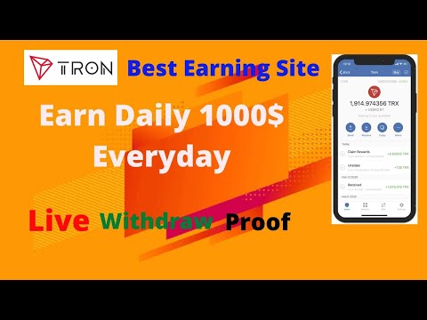 trx mining site | you will get 1000 TRX, | TRX cloud mining | Earn income