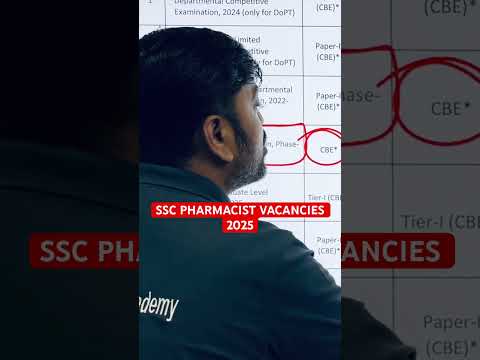 SSC PHARMACIST VACANCIES 2025 #govtjobs #ssc #pharmacy #amarsayaracademy #himanshurajpurohit