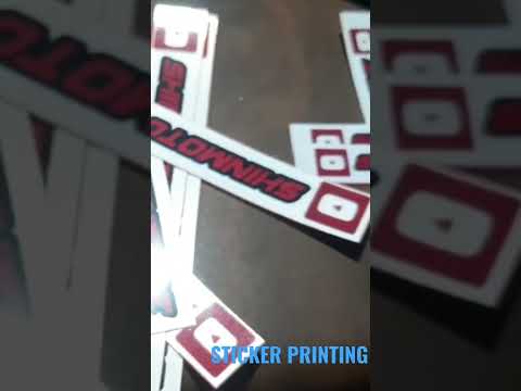 New sticker printed