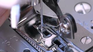 SINGER® Side Cutter Presser Foot Attachment Tutorial