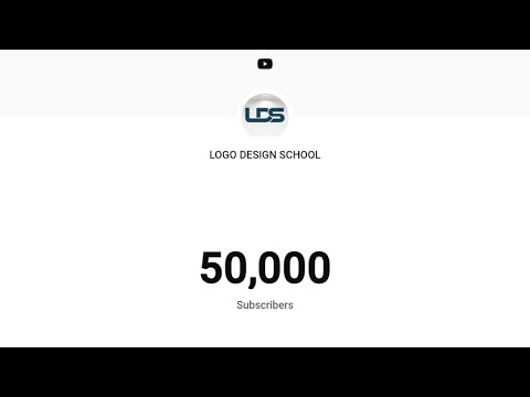 LOGO DESIGN SCHOOL  50k Subscriber Done ✅👍