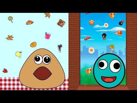 POU vs DOU - FOOD DROP | Pou Vlogs