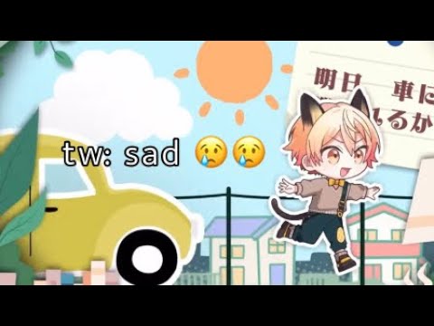 cat tsukasa “almost” gets hit by a car (tw: sad😢😢😢)