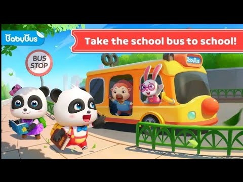 TAKE the school bus to school/ android video games for 2025 / new games #mrarif #baby #panda