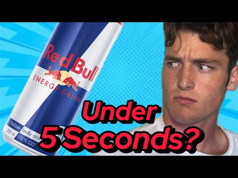 Chugging a Redbull under 5 seconds