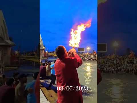 Ganga Aarti #ganga #haridwar #kawad #harkipauri #uttarakhand #foryou #bhole #bholenath #shorts